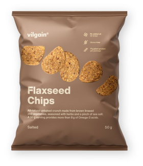 Vilgain Flaxseed Chips – solené 50 g