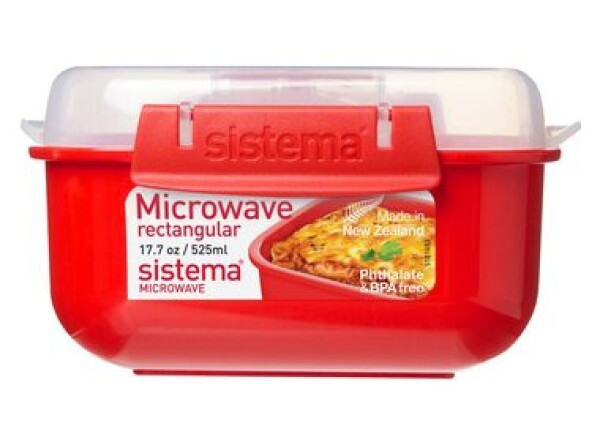 Sistema Microwave Krabička na ohrev jedla 525 ml červená (9414202011190)