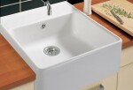 VILLEROY & BOCH - Keramický drez Single-bowl sink White alpin modulový 595 x 630 x 220 bez excentra 632061R1 2. akosť