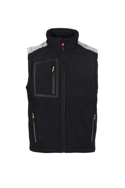 Pánska softshellová vesta Payper STREAM VEST PAD Farba: Čierna/ Čierna, Veľkosť: 2XS (S00772048914018XXS)