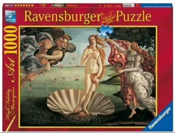 Ravensburger Sandro Botticelli: Zrodenie Venuše /1000 dielikov/ od 12 rokov