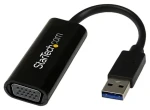 StarTech adaptér USB 3.0 na VGA čierna / Adaptér / 1920x1200 / vstavaný kábel 0,06 m (USB32VGAES)