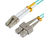 MicroConnect Optical Fibre Cable LC/SC Multimode duplex OM3 2m modrá (FIB422002)