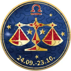 CURIOSI Okrúhle puzzle Zverokruh: Váhy