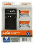 JUPIO sada 2x akumulátor Li-40B + nabíjačka USB / Batéria a nabíjačka / Li-42B, NP-45, D-Li63, EN-EL10 / 650 mAh (COL1002)