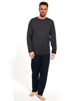 Cornette Rôzne pyžamá 138/46 dĺžka/r S-2XL pánske tmavě modrá L