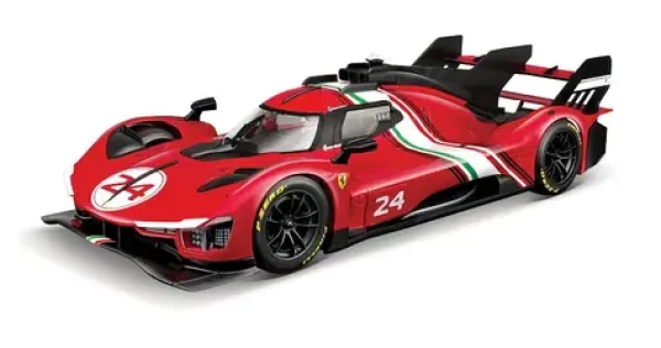 Bburago RACING Ferrari 499P MODIFICATA čevená