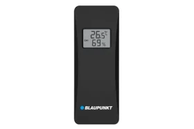 Blaupunkt ACC20WSBK čierna / Vonkajší snímač teploty pre meteostanice / LCD Displej / 2x 1.5V AA (5901750506116)