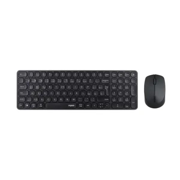 Rapoo 9310M tmavo šedá / Bezdrôtová sada klávesnice a myši / 2,4 GHz / Bluetooth 4.0 a 5.0 / CZ/SK (100002103307)