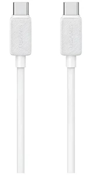 USAMS KY Series US-SJ691 biela / Dátový kábel / USB-C/USB-C / 60W / 1 m / 480 Mb/s (SJ691USB02)