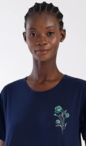 Dámske domáce šaty Zuzka - Vienetta XXL tmavě modrá