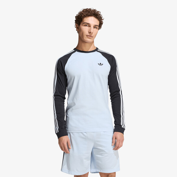 Tričko adidas 3-Stripes Long-Sleeve Top Long-Sleeve Top Crystal Sky XXL