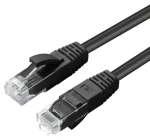 MicroConnect CAT6a U/UTP 0,15 m čierna / Sieťový kábel / RJ-45 / PoE / LSZH (MC-UTP6A0015S)