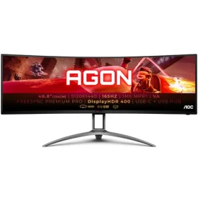 48.8" AOC AGON AG493UCX2 čierna / VA / 5120x1440 / 32:9 / 1ms / 8m: 1 / 400cd-m2 / HDMI + DP / G-Sync (AG493UCX2)