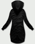 Čierna dámska dlhá mikina s asymetrickou spodnou časťou LHD (AMG-13) odstíny černé S (36)