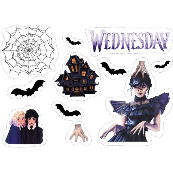 Jedlý papier na vystrihnutie Wednesday - Pictu Hap - Magic
