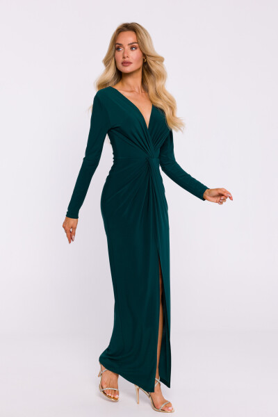 Dámske šaty M840 tmavo zelené - Moe M