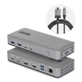 StarTech USB-C Dual HDMI Docking Station / Dokovacia stanica / 2x HDMI / PD 100W / 4X USB 3.2 / 2x USB-C / RJ-45 (196UE-USBC-DOCK)