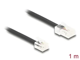 DeLock RJ45 (M) - RJ11 (M) čierna / Telefónny kábel / 1 m (88035)