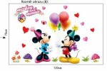 Veselá Stena Samolepka Mickey Mouse a Minnie Veľkosť: 75 x 120 cm