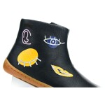 Camper Peu Cami Black Sella Negro Surreal Face (K900216-003) členkové barefoot topánky 25 EUR