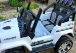 Mamido Elektrické autíčko Jeep Raptor 4x4 biele