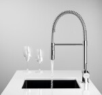 SAPHO SAPHO - MOOVAN stojanková drezová batéria so sprškou, chróm FF125