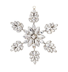 GREEN GATE Vianočná ozdoba Snowflake Crystal Silver 15 cm