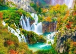 ENJOY Puzzle Plitvické vodopády na jeseň
