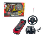 Mamido Mamido Športové auto na diaľkové ovládanie s volantom a pedálmi GT 1:16 červené