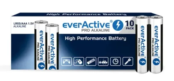 EverActive Pro Alkalické batérie AAA (LR03) 10ks (LR0310PAK)