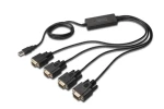 Digitus DA-70159 čierna / USB adaptér / 4X RS232 / USB 2.0 / 1,5 m (DA-70159)