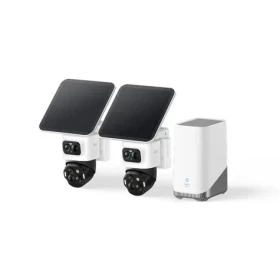 Anker Eufy S4 biela / HomeBase 3 + 2x IP kamera so solárnym nabíjaním / 360° / microSD / Wi-Fi / 4k (E81723W1)
