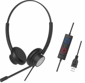 TELLUR Wired Headset Voice 320 čierna / headset / Binaural / USB / 2.2 m (TLL411005)