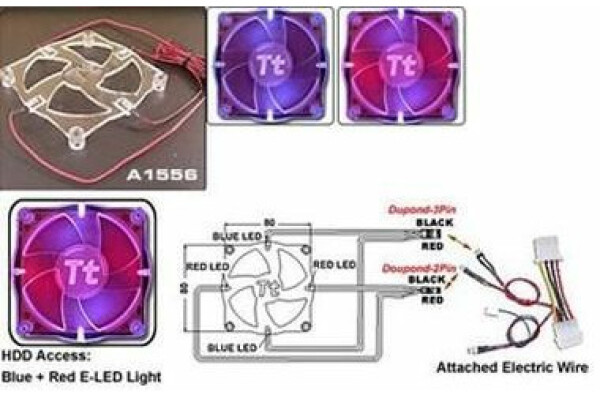 THERMALTAKE A1556 / FAN GRILL CoolMOD / svietiaca mriežka (A1556)