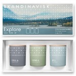 SKANDINAVISK Darčeková sada mini sviečok Explore - 3 x 65 g