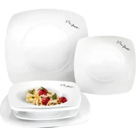 Lamart Dine Sada tanierov štvorcové 6ks biela / porcelán (8590669187034)