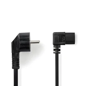 Nedis napájací kábel čierna / Napájací kábel / Typ F - IEC-320-C13 / Uhlový / Poniklované / 3 m (CEGL10020BK30)