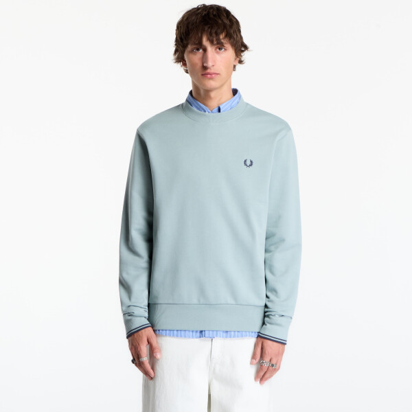 Mikina FRED PERRY Crew Neck Sweatshirt Silver Blue L