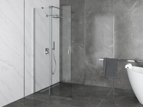 BESCO - Walk-in sprchovací kút VAYO - Farba rámu zásteny - Hliník chróm, Rozmer A - 110, Rozmer C - 200, Smer zatváranie - Univerzálny Ľavé / Pravé, Výplň - Číre bezpečnostné sklo - 8 mm BCVAYO110CC
