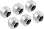 Optimus Optimus Hardtube Fitting, 12 mm, 6er Pack mit Werkzeug - silber