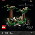 LEGO® 75353 naháňačka na planéte Endor dioráma