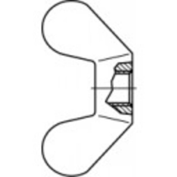 TOOLCRAFT TO-9985164 krídlová matica M20 DIN 315 mosaz 10 ks; TO-9985164