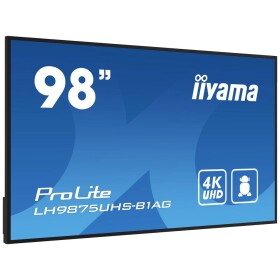 98" IIYAMA ProLite LH9875UHS-B1AG čierna / IPS / 3840x2160 / 16:9 / 8ms / 1200:1 / 500cd / repro / VGA / DVI / HDMI / DP (LH9875UHS-B1AG)