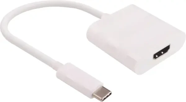 MicroConnect adaptér USB3.1 C (M) - HDMI (F) / 15cm / biela (USB3.1CHDMIW)