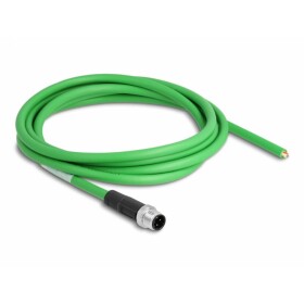 Delock 87847 M12 sieťové káble, prepojovacie káble SF/UTP 2.00 m zelená 1 ks; 87847