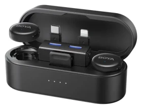 Boya BOYALINK 3-02 čierna / Klopový mikrofón / bezdrôtový / 2.4GHz / USB-C