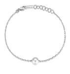 Brosway Strieborný náramok s umelou perlou Infinite White Fancy FIW137