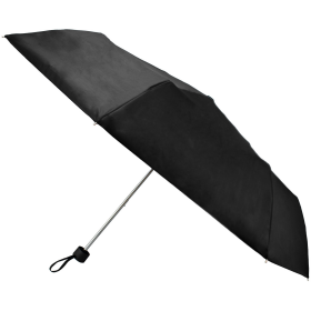 Krátky ručný dáždnik Semiline L2036-0 Black Průměr 92