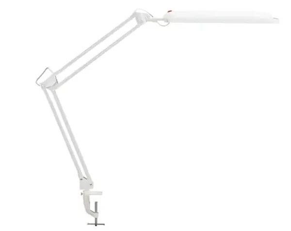 Maul Atlantic biela / Stolná LED lampička s klipom / 400 lm / 5800K / 9W (8203502)